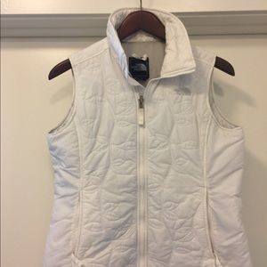 North Face size small white vest
